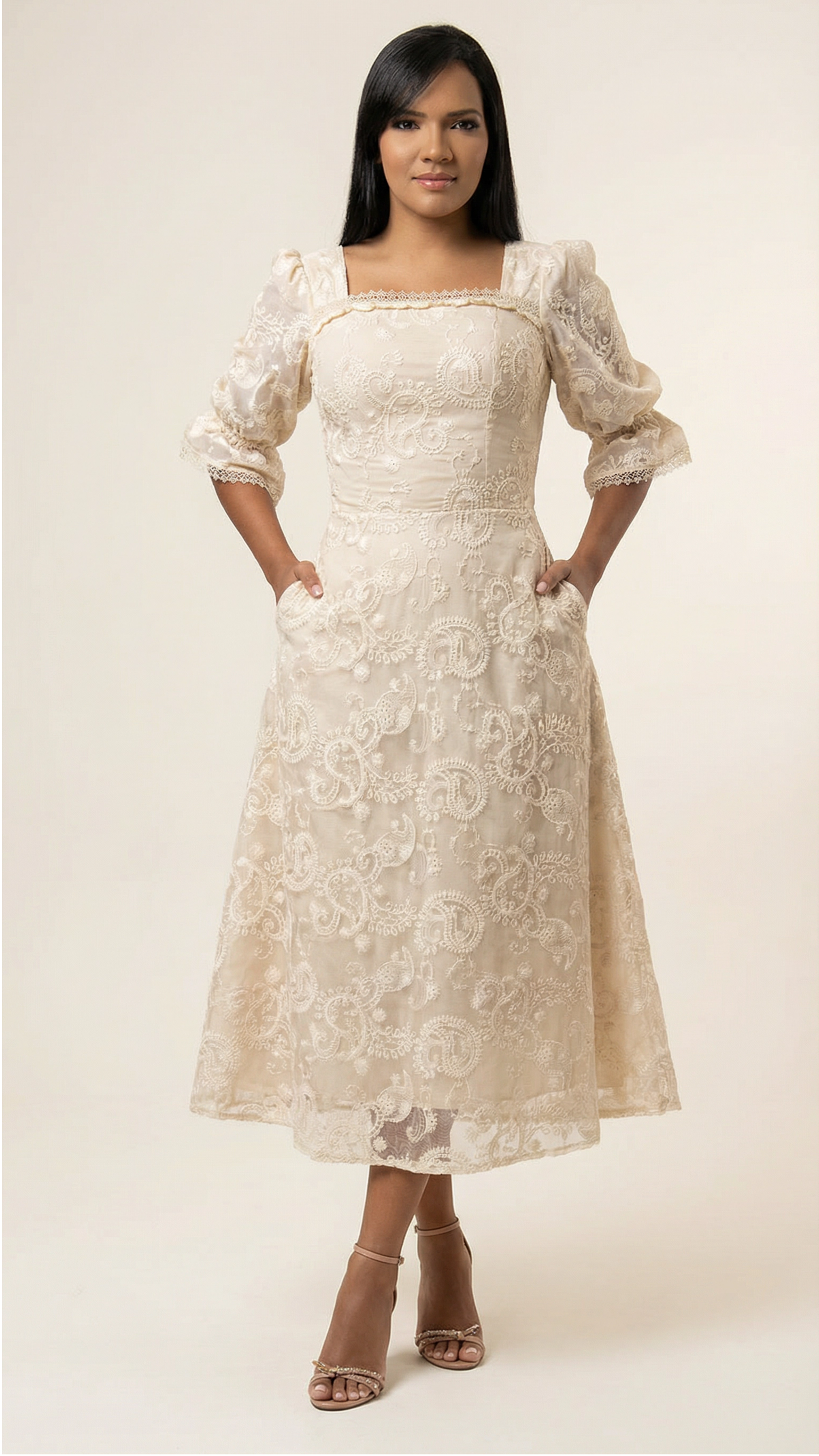 Vestido Melodia de Renda